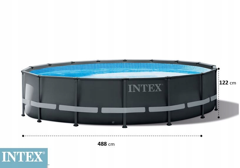 Каркасный бассейн Intex 26326, Ultra XTR Frame 488х122см, 19156л, песочный фильтр-насос, лестница, тент, подстилка фото 4