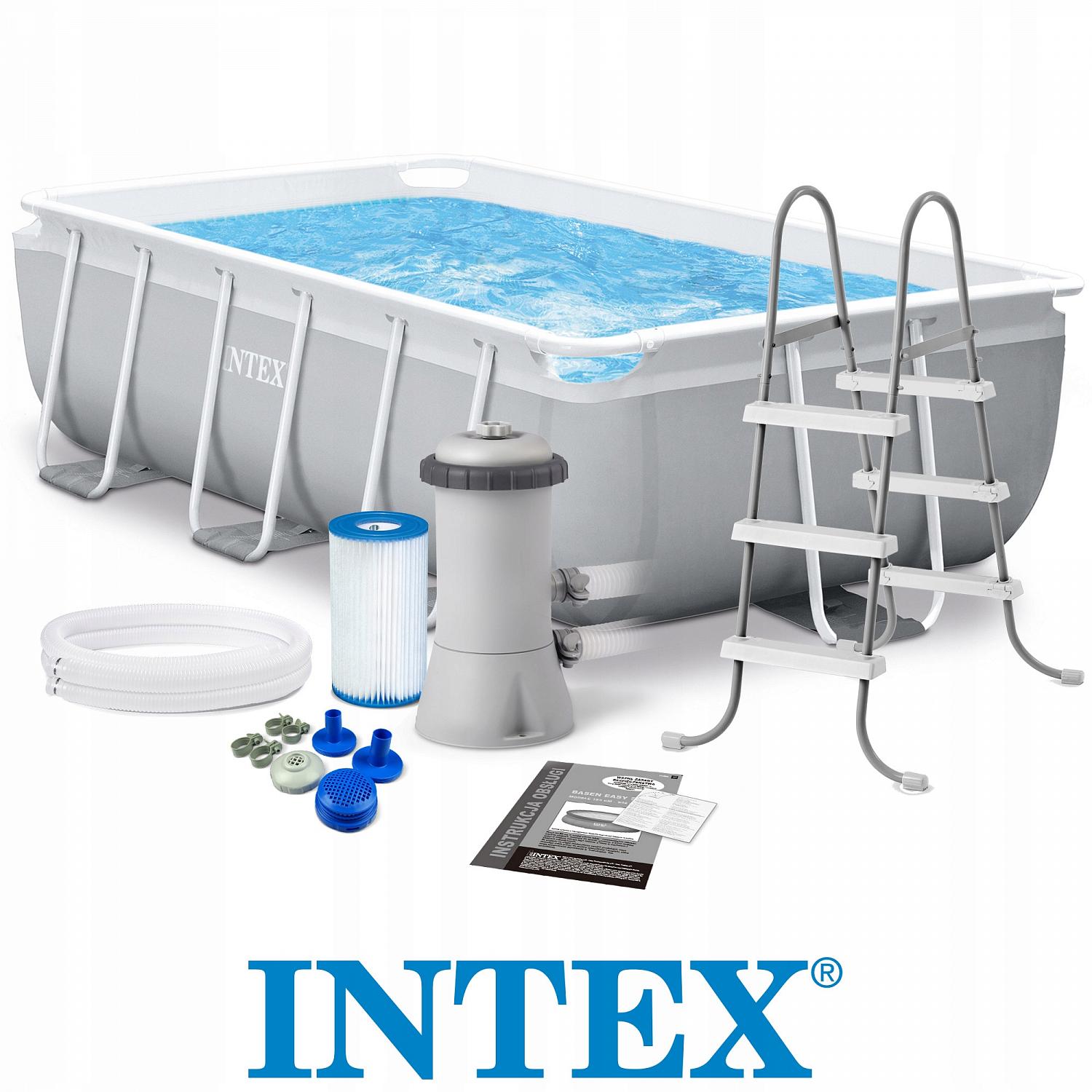 Каркасный бассейн Intex 26784, Prism Frame 300х175х80см, 3539л, фильтр-насос, лестница фото 5