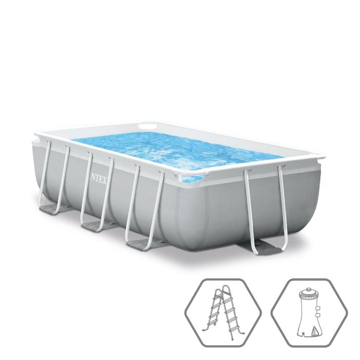 Каркасный бассейн Intex 26784, Prism Frame 300х175х80см, 3539л, фильтр-насос, лестница