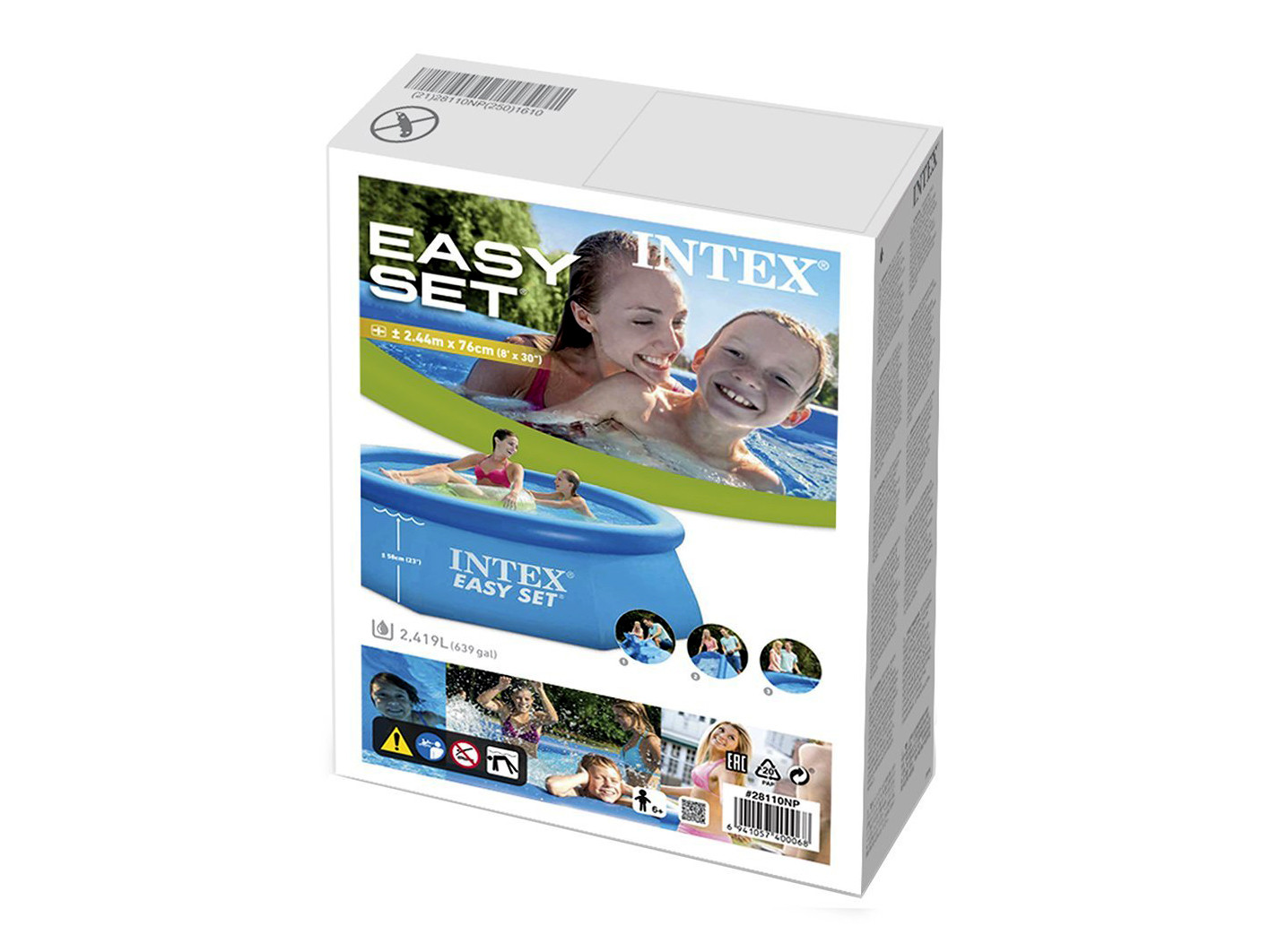 Бассейн Easy Set 244х76см, 2419л, Intex, 28110 фото 5