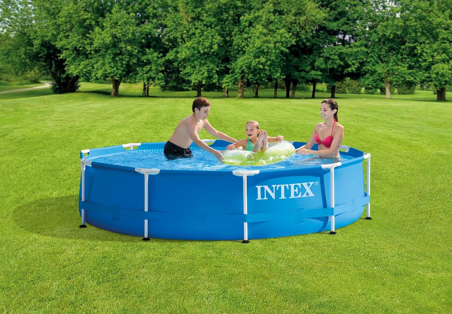 Каркасный бассейн Intex 28200, Metal Frame 305х76см, 4485л фото 4