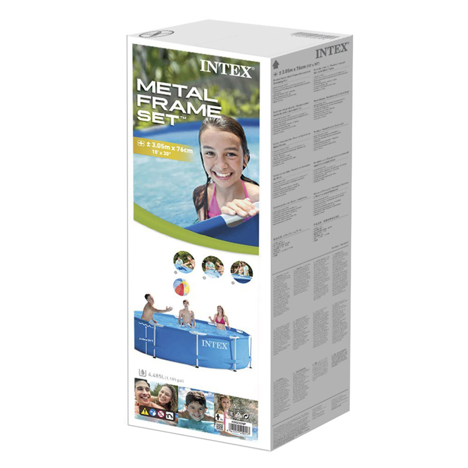 Каркасный бассейн Intex 28202, Metal Frame 305х76см, 4485л, фильтр-насос фото 6