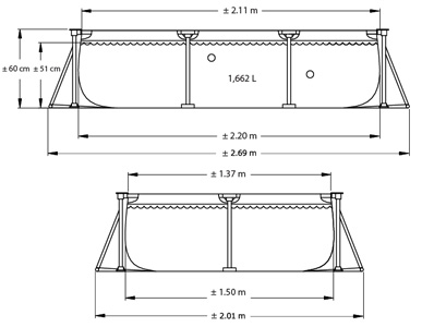 Каркасный прямоугольный бассейн Intex 28270, 220х150х60см, 1662л фото 3