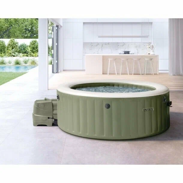 СПА-бассейн 145/196х71см "Bubble Massage" 795л, круглый, аэромассаж фото 2