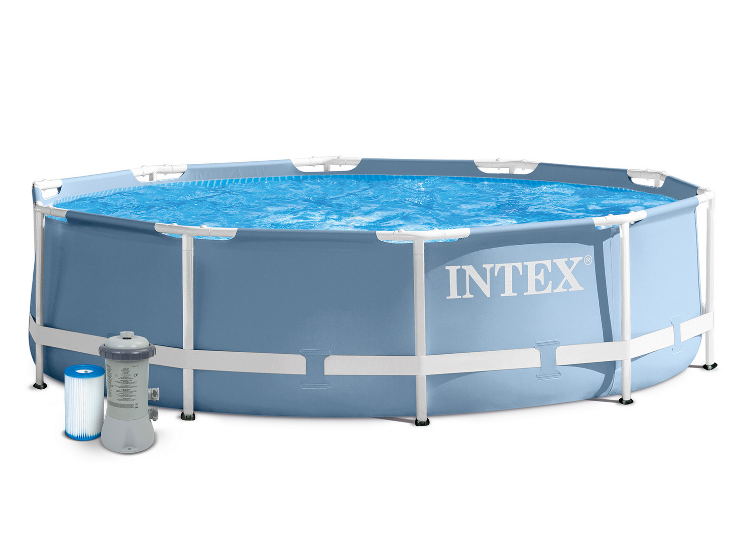 Каркасный бассейн Intex 28712, Prism Frame 366x76см, 6503л, фильтр-насос