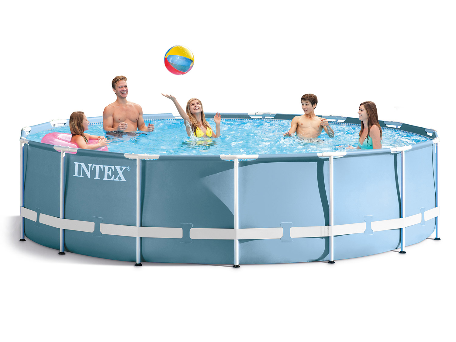 Каркасный бассейн Intex 28752, Prism Frame 549x122см, 24311л, фильтр-насос, лестница, тент, подстилка