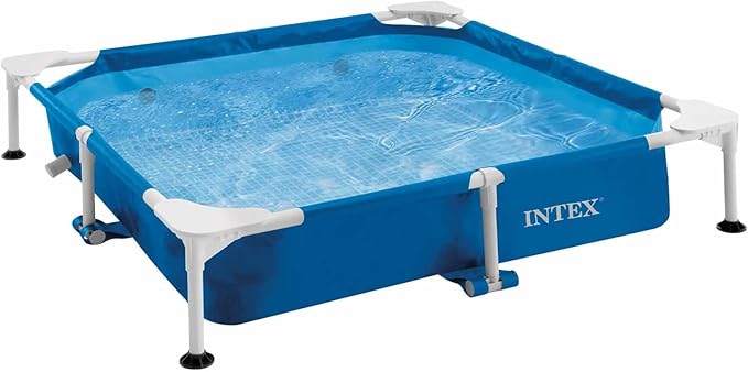 Каркасный бассейн Intex 48402, 152х152х30см для животных, фильтр-насос, скиммер, тент