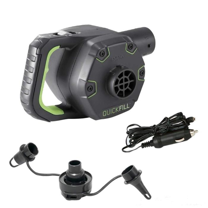 Насос электрический 220В "Quick-Fill Rechargeable" перезаряжаемый, 650л/м, 3 насадки в комплекте фото 2