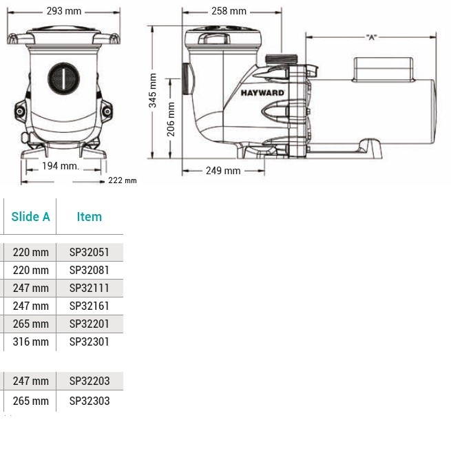 Насос Hayward Tristar SP32111 (1HP) фото 3