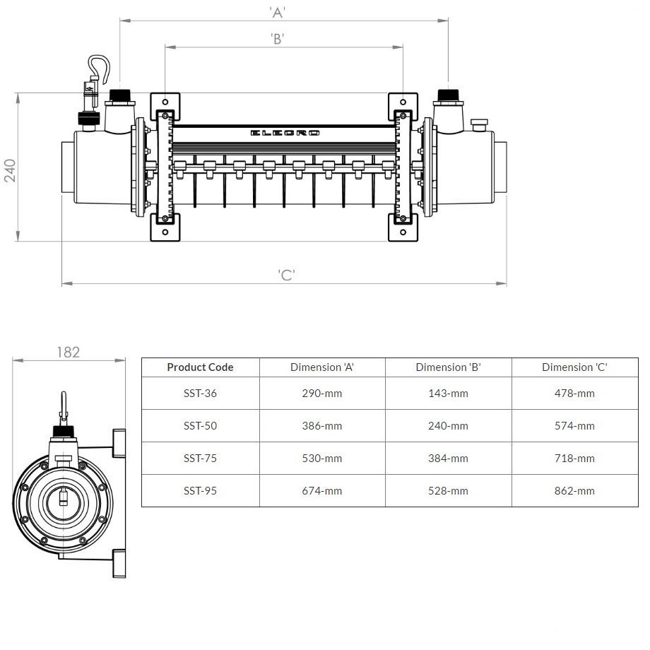 Теплообменник Elecro SST 36 кВт фото 5