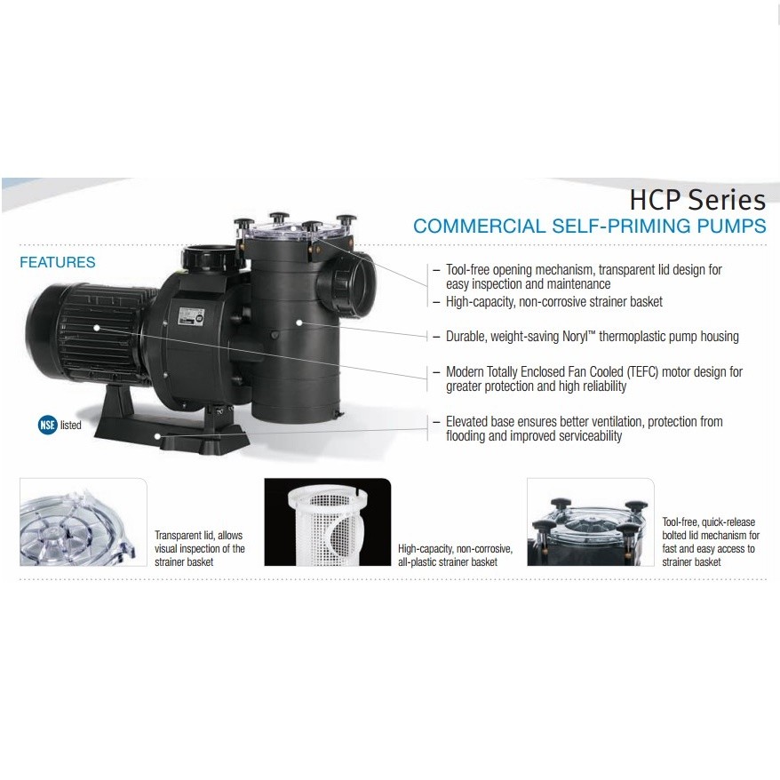Насос Hayward HCP40553E1 (380/700V, 5,5HP) фото 4
