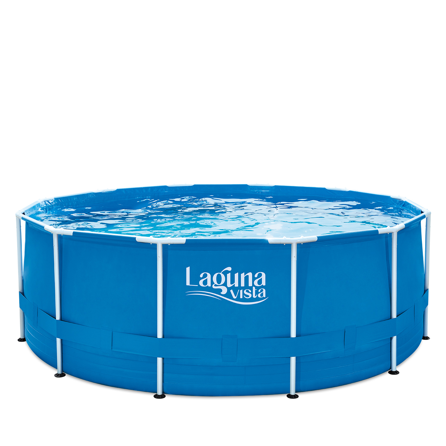 Каркасный бассейн Polygroup P20-1252-B, 366х132см, 10250л, фильтр-насос, лестница, тент, подстилка, наб.д/чистки, скиммер фото 2