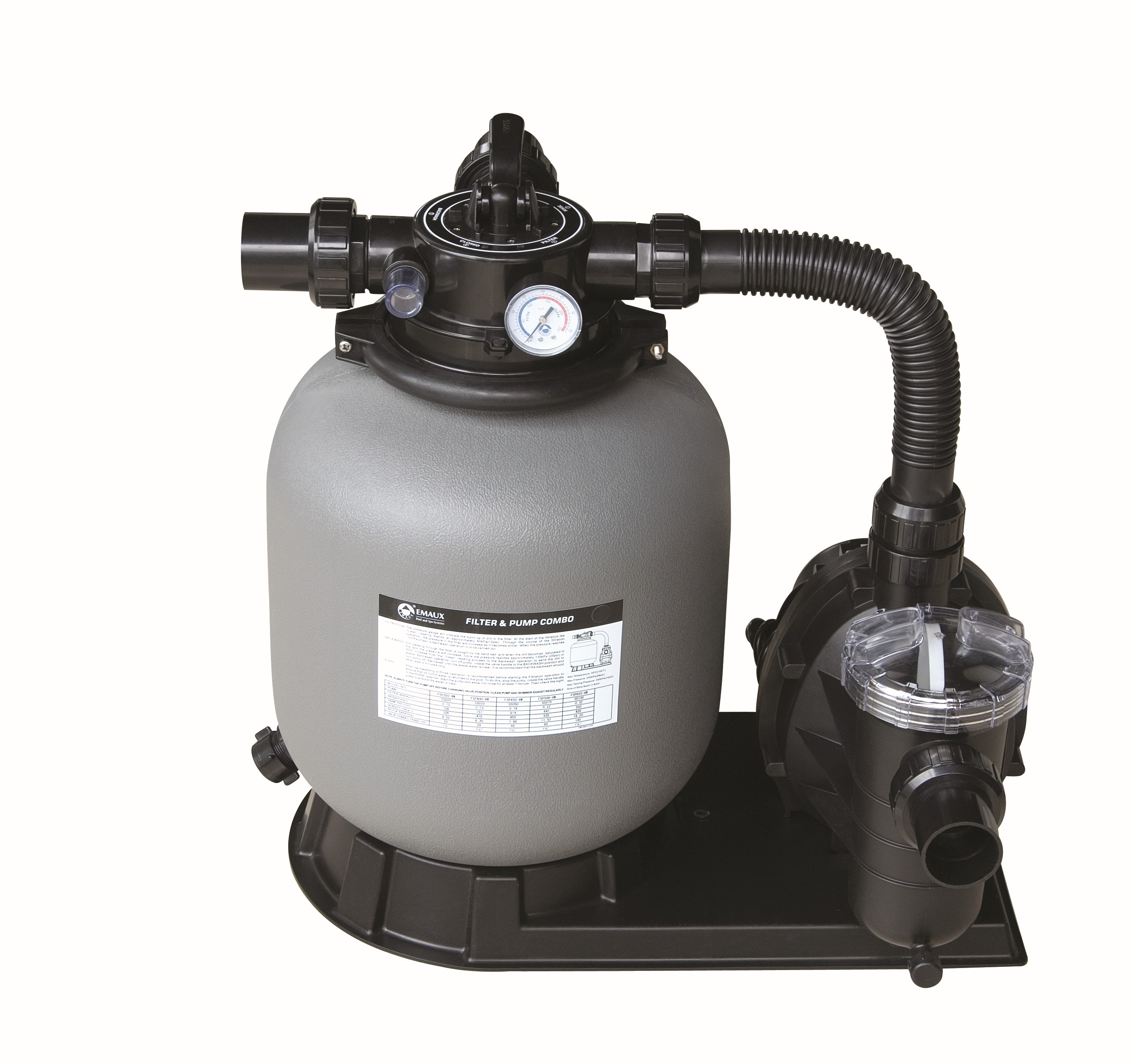 Фильтровальная установка (350мм) (верх. подсоед.) Emaux FSP350-4W (Opus) 88030308