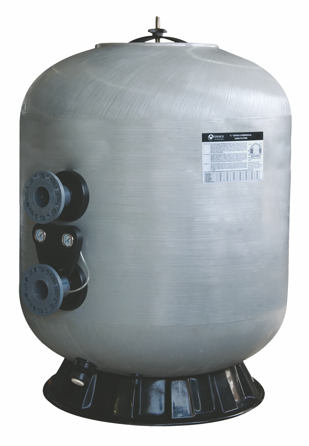 Фильтр  (1600мм  80 м3/ч  фланец д.110)  2,5 бар Emaux K1600 (без обвязки) 88011515 фото 2
